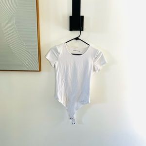 Abercrombie White Tee Bodysuit